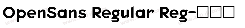 OpenSans Regular Reg字体转换